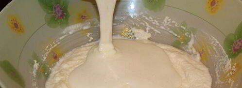 манник на кефире с яблоками. Шаг 6