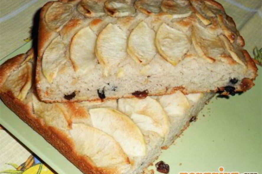 Рецепт манник с яблоками и орехами