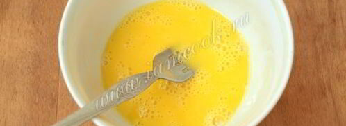 манник с яблоками на кефире. Шаг 5