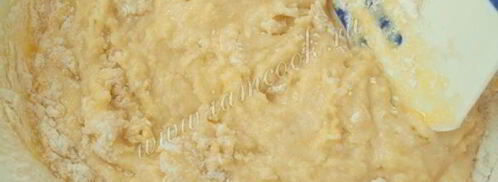 манник с яблоками на кефире. Шаг 6