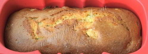 манник с яблоками на кефире. Шаг 10