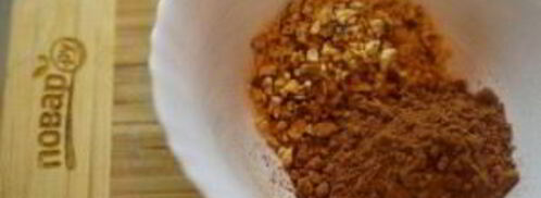 постный шоколадный манник с миндалем. Шаг 3