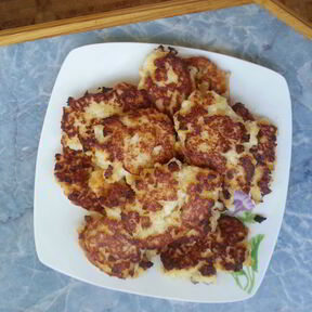 Оладьи с яблоками