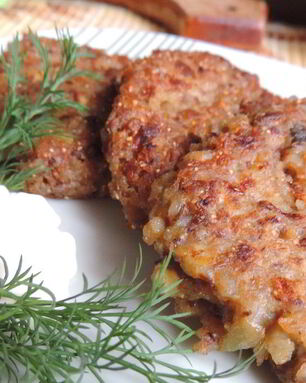 Гречневые оладьи с грибами