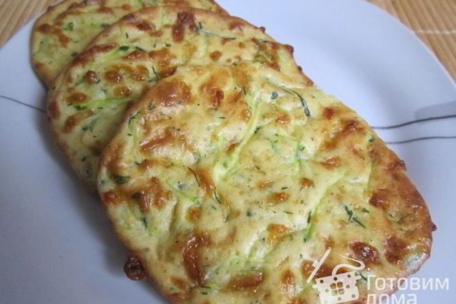 Рецепт кабачково-сырные оладьи, запеченные в духовке