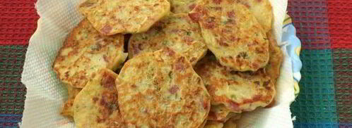 кабачковые оладьи с колбасой. Шаг 7