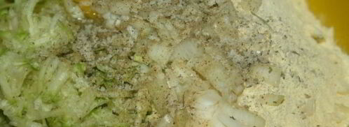 кабачковые оладьи с кукурузной мукой. Шаг 2