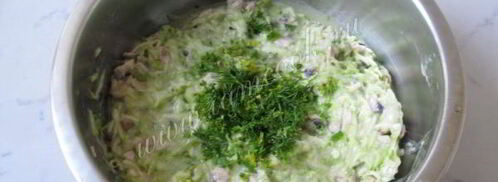 кабачковые оладьи с мясом и грибами. Шаг 10