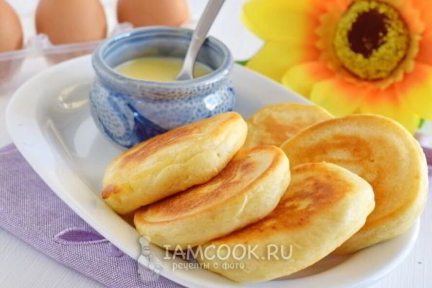 Рецепт классические оладьи на молоке