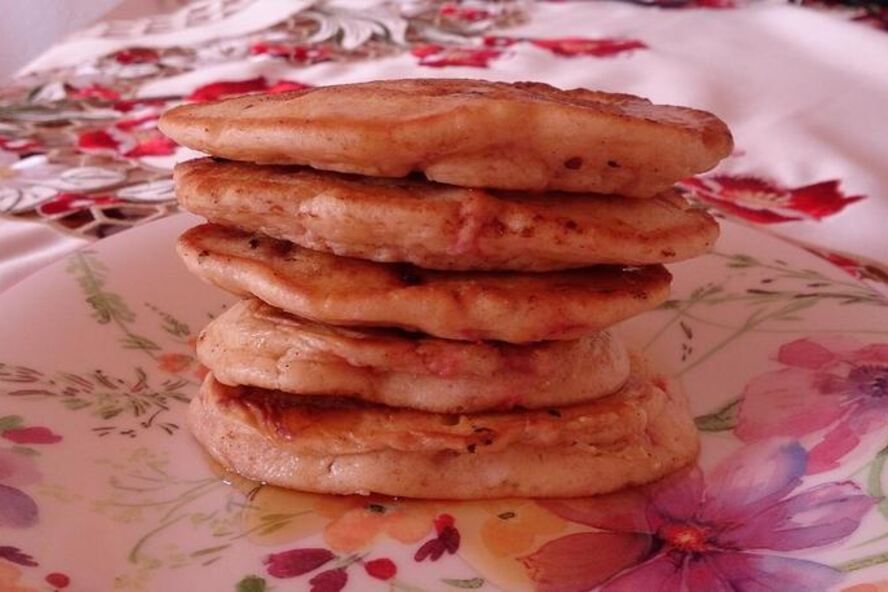 Рецепт клубничные оладьи