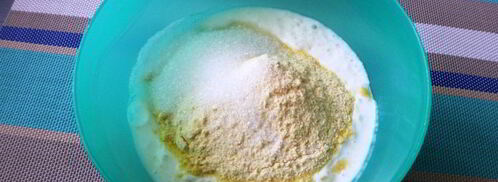 кукурузные оладьи с апельсином. Шаг 2