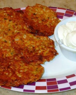 Луковые оладьи на кефире без яиц