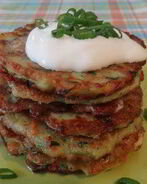 Нежные оладьи из цукини с фетой