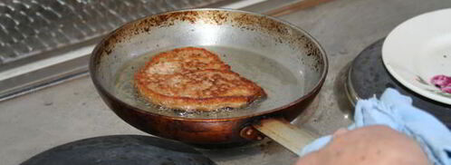 низкокалорийные оладьи с пшеничными отрубями. Шаг 6