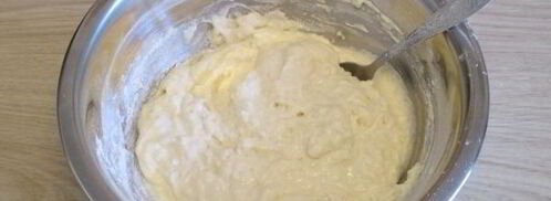 оладьи без яиц с ягодами. Шаг 7