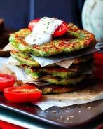 Оладьи из брокколи и сыра пармезан