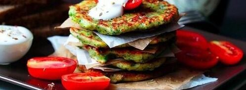 оладьи из брокколи и сыра пармезан. Шаг 4