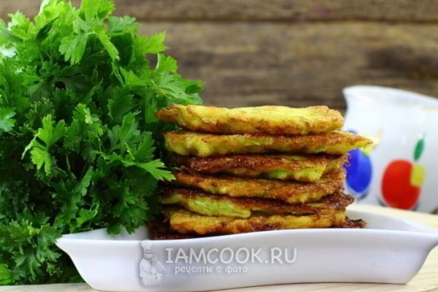 Рецепт оладьи из кабачков с манкой