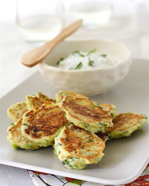 Оладьи из кабачкового пюре