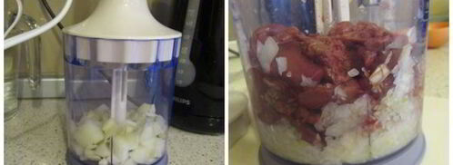 оладьи из куриной печени. Шаг 2