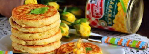 оладьи из сладкой кукурузы. Шаг 4