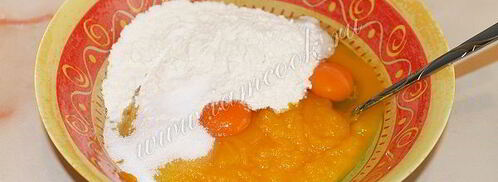 оладьи из вареной тыквы. Шаг 7