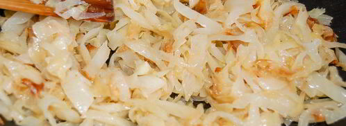 оладьи с капустой на дрожжах. Шаг 3