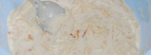 оладьи с капустой на дрожжах. Шаг 4