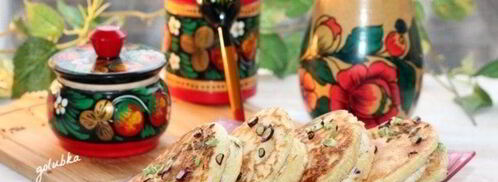 оладьи с куриным паштетом. Шаг 8