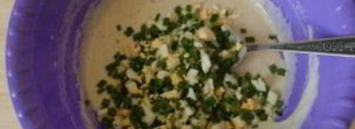 оладьи с луком и яйцом на кефире. Шаг 2