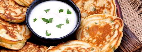 оладьи с зеленым луком и яйцом. Шаг 9