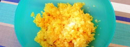 овощные оладьи с шампиньонами. Шаг 2