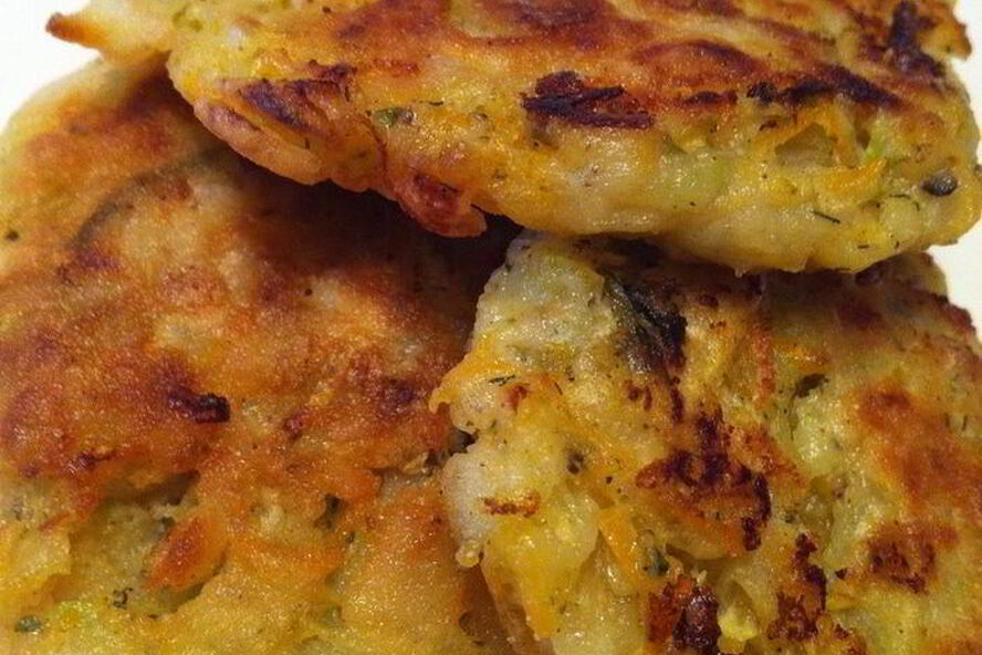 Рецепт пряные оладушки из кабачков