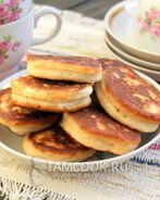 Пышные оладьи на кислом молоке