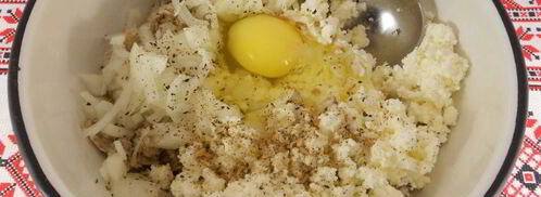 рыбные оладьи с творогом. Шаг 3