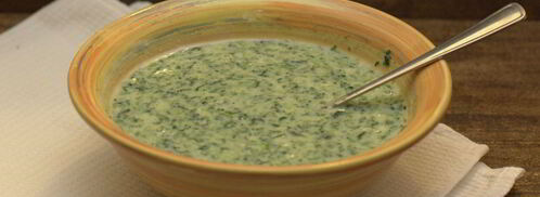 шпинатные оладьи с семгой. Шаг 2