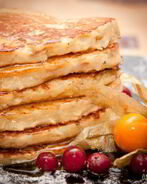 Яблочно-творожные оладьи