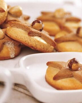 Двухцветное песочное печенье