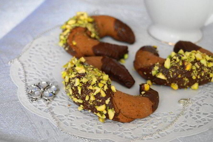 Рецепт миндальные рогалики изумрудики