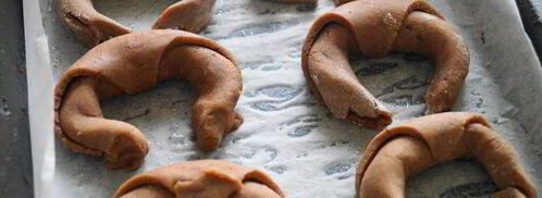 миндальные рогалики изумрудики. Шаг 9