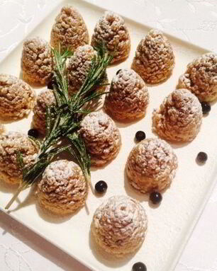 Новогоднее печенье Шишки