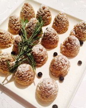 Новогоднее печенье Шишки