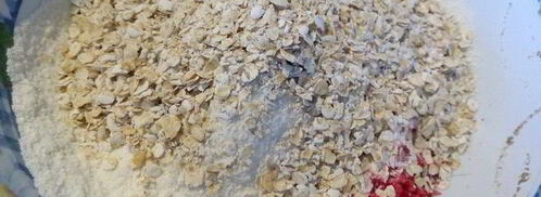 овсяно-кокосовое печенье пестрый анзак. Шаг 2