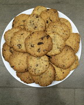 Печенье из овсяных хлопьев с шоколадом