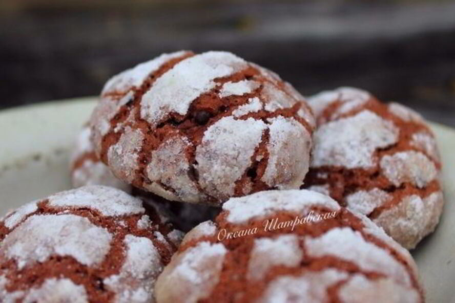 Рецепт печенье красный бархат