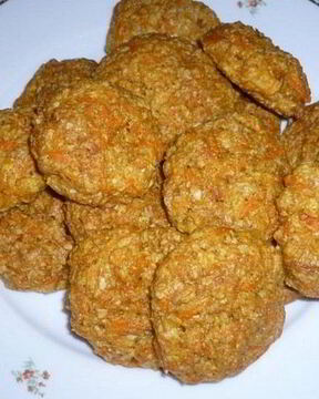 Постное морковно-овсяное печенье