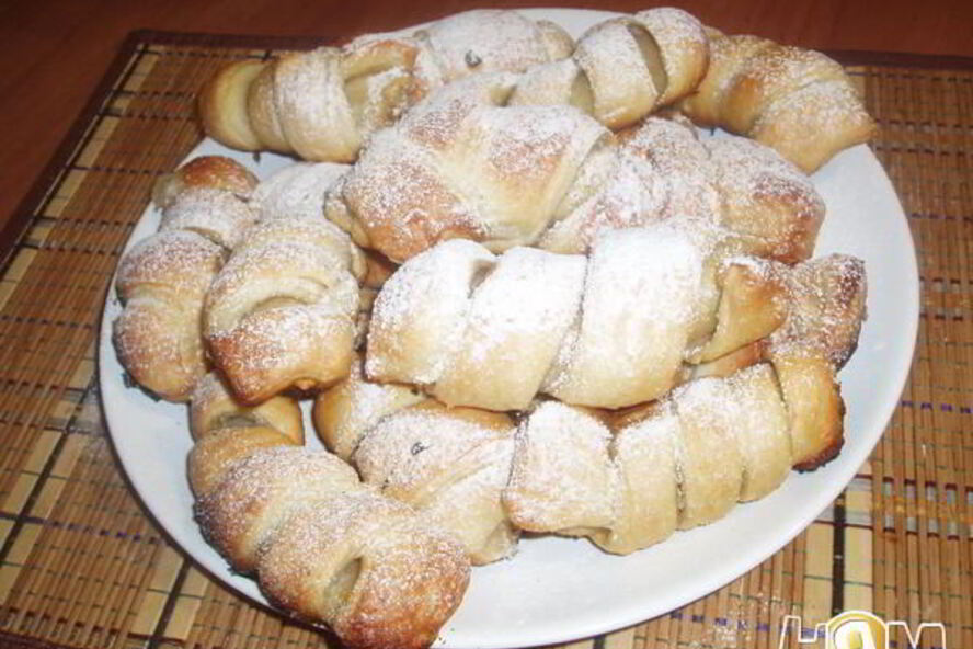 Рецепт рогалики с бананами