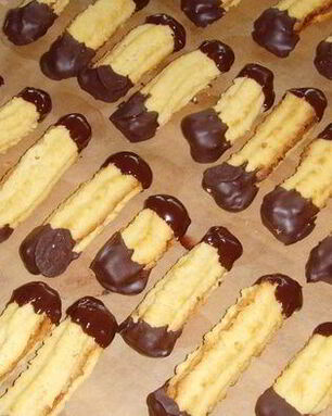 Рождественское печенье Апельсиновые языки