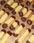 Рождественское печенье Апельсиновые языки