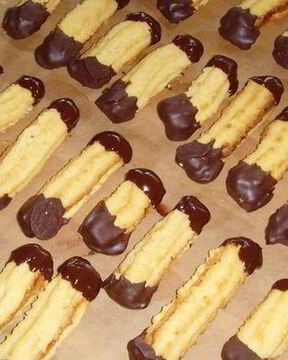 Рождественское печенье Апельсиновые языки